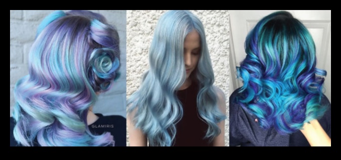 זוהר קרחוני: רעיונות לצבע שיער כחול מגניב וקפוא לחורף